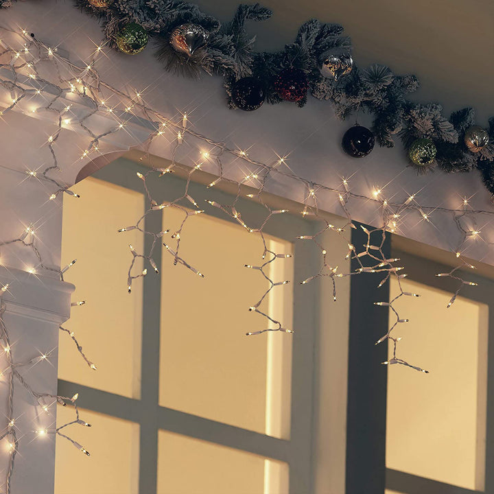 300 CT. High Density Icicle Lights, Clear