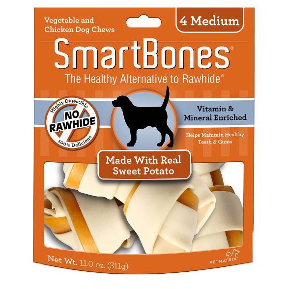 SMARTBONES SWEET POTATO MEDIUM 4 PACK