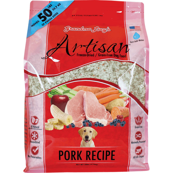 Grandma Lucy's Artisan Freeze-Dried Pork Recipe Dog Food