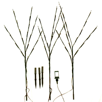 32" Bright Light Twig Stakes (Set of 3), Traditional