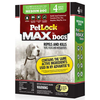 PetLock Max for Medium Dogs, 11-20 LB (4 Count)