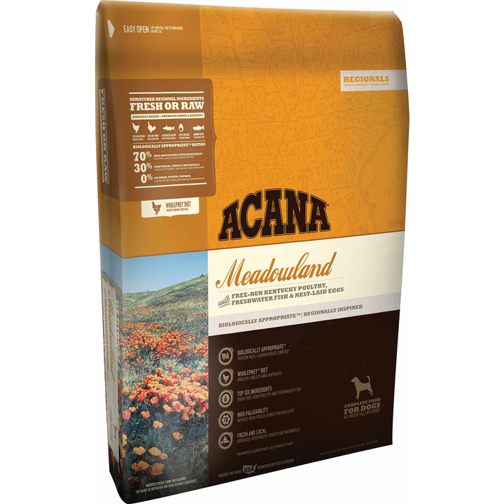 Acana Meadowland Recipe Dog Food, 25 LB