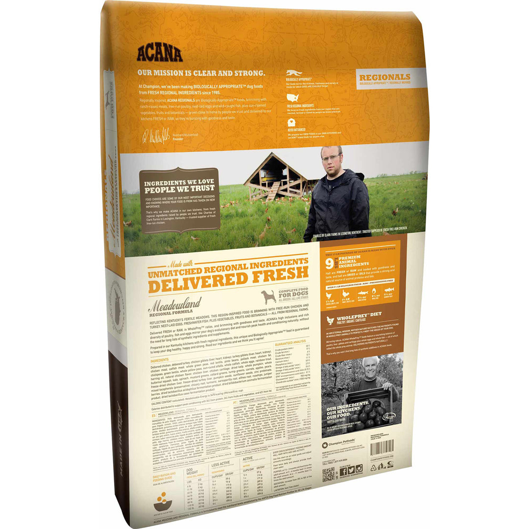 Acana Meadowland Recipe Dog Food, 25 LB