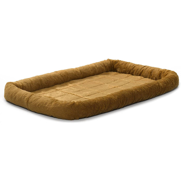 Midwest QuietTime Deluxe Bolster Pet Bed, Cinnamon