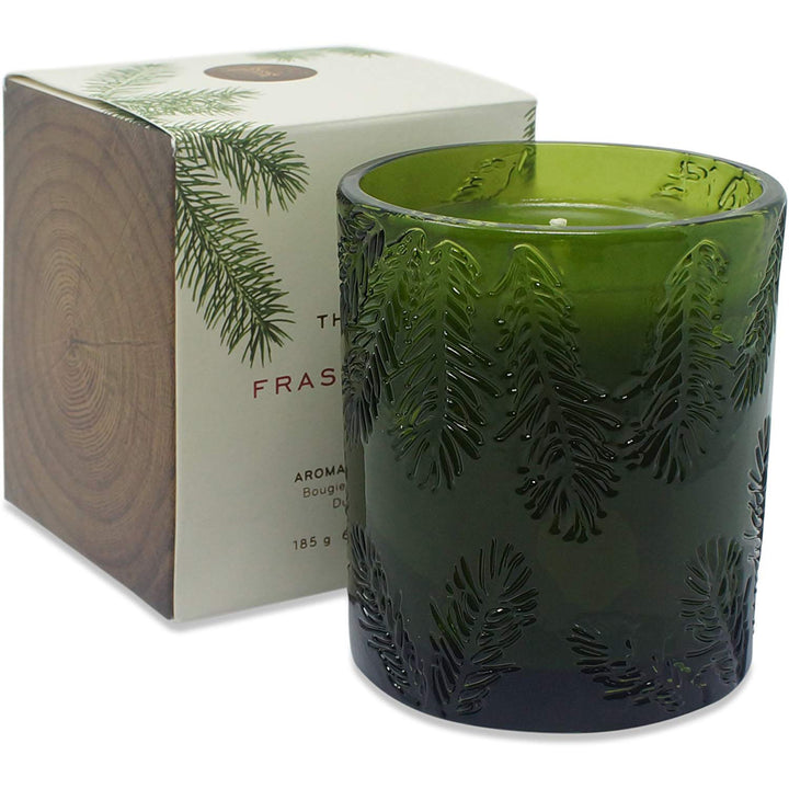 Thymes Frasier Fir Green Glass Candle