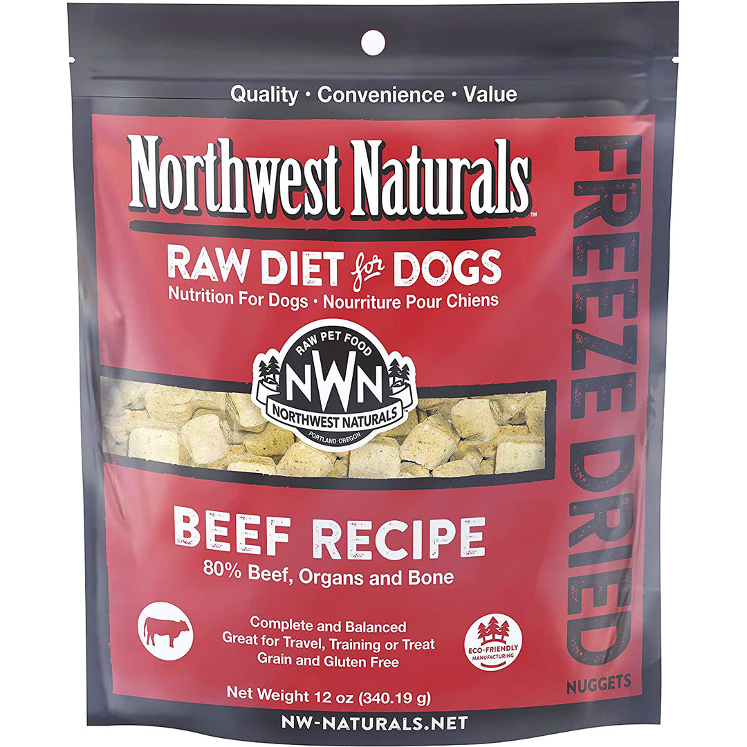 Northwest Naturals Freeze Dried Beef Nuggets, Dog Food, 12 Oz