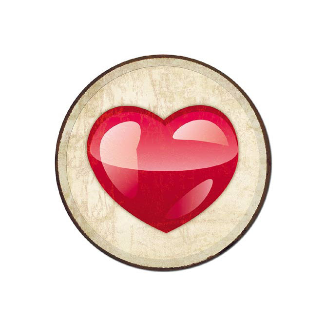 Love Emoji Metal Sign, 11.75"