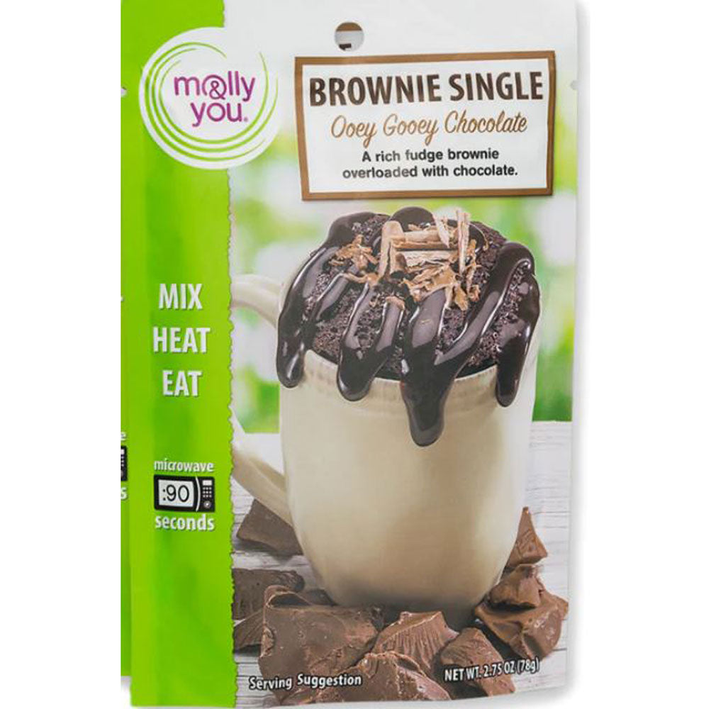 Molly & You, Gooey Chocolate Brownie Mug Cake, Single Serve