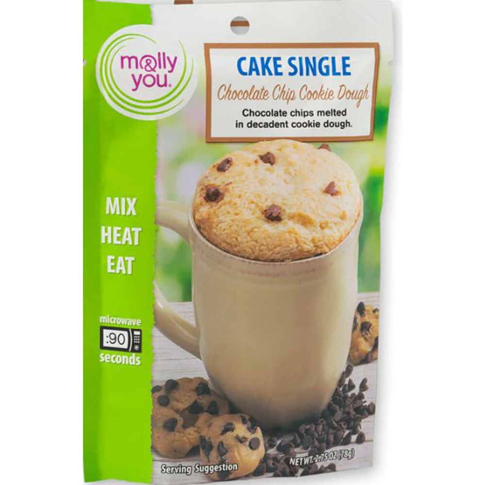 Molly & You, Chocolate Chip Cookie Dough Mug Cake, Single Serve