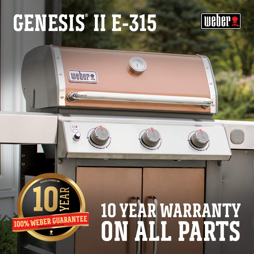 Weber Genesis II E-315 LP Gas Grill, Copper