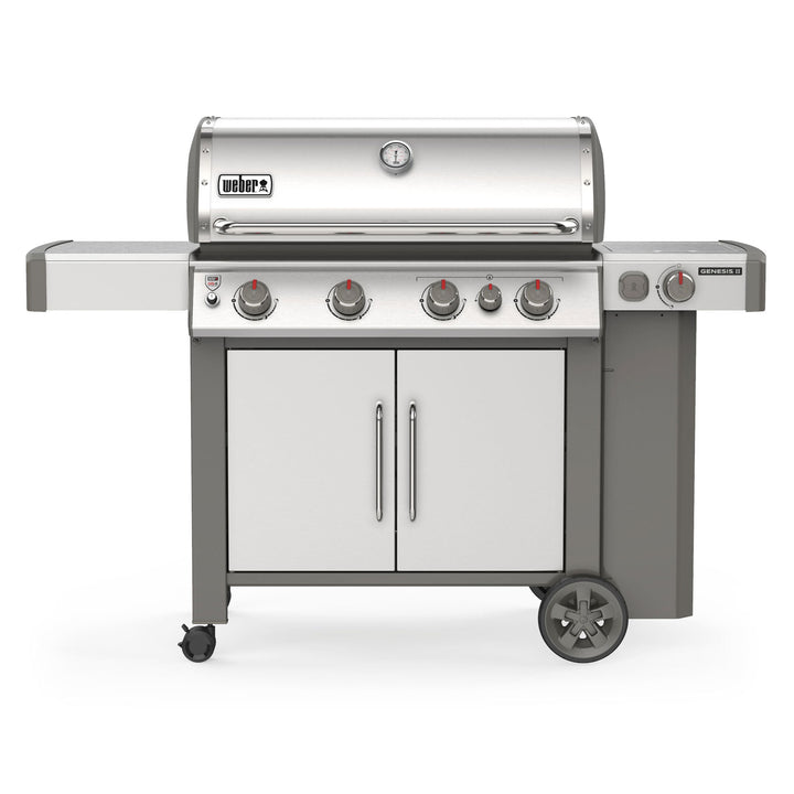 Weber Genesis II S-435 LP Gas Grill, Stainless Steel