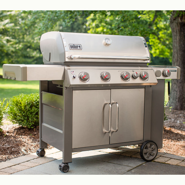 Weber Genesis II S-435 LP Gas Grill, Stainless Steel