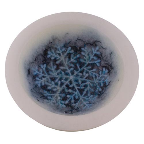 First Frost Wax Pottery Vessel, 7"