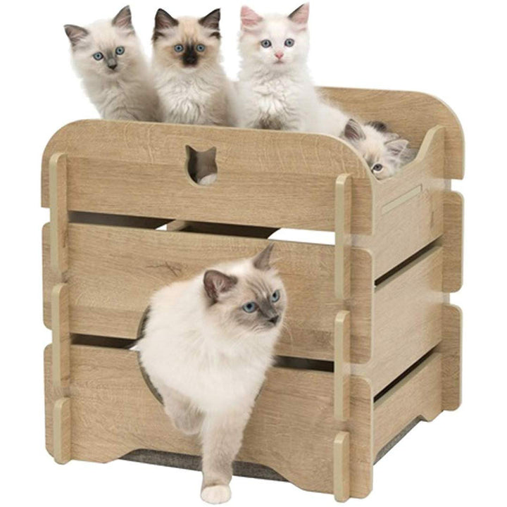 Catit Vesper Cottage Cat Furniture, Oak