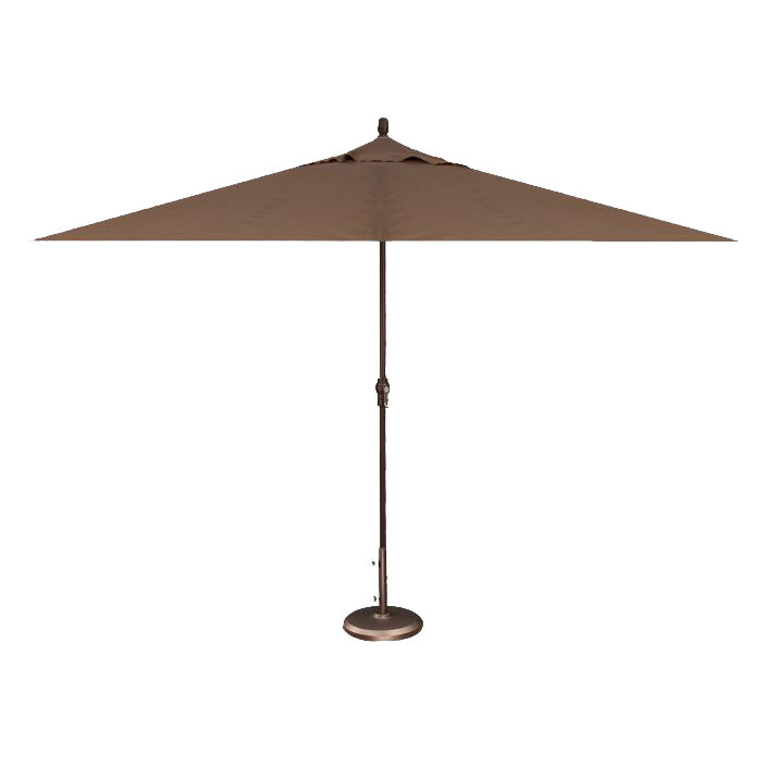 Treasure Garden Market 8' x 11' Umbrella, Bronze Finish,  Tango Truffle Fabric
