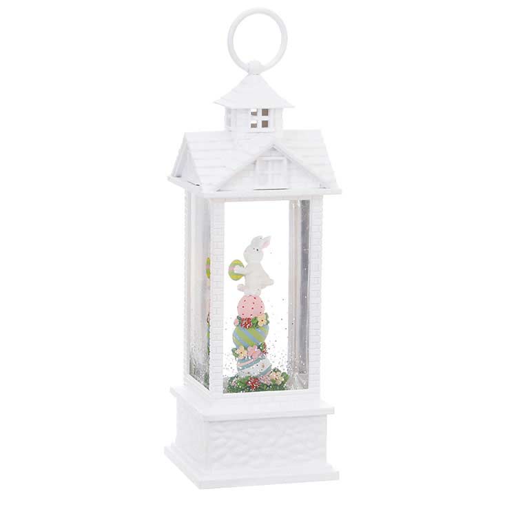 Bunny w/Eggs In Lighted Water Gazebo