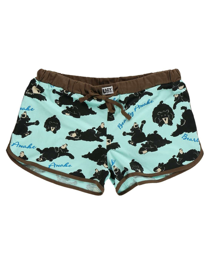 LazyOne Bearly Awake Women's Boxer Shorts, Small