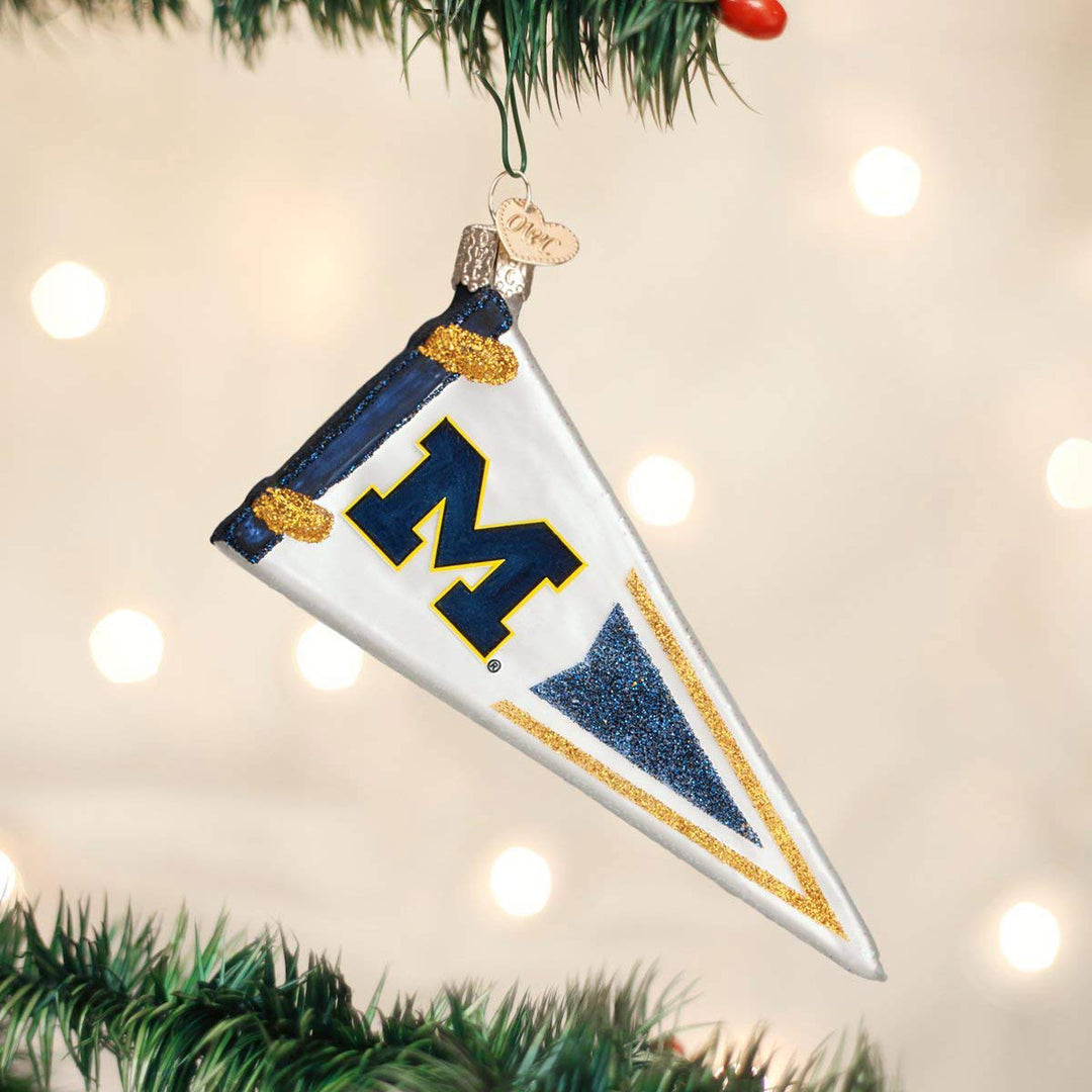 Michigan Pennant Ornament