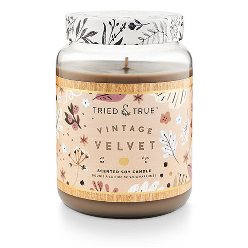 Tried & True Vintage Velvet 22.2 oz. Jar Candle