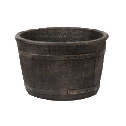 Cedar Barrel Planter