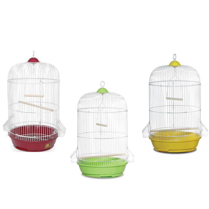 Small Round Bird Cage, 12.75" Dia x 26" High