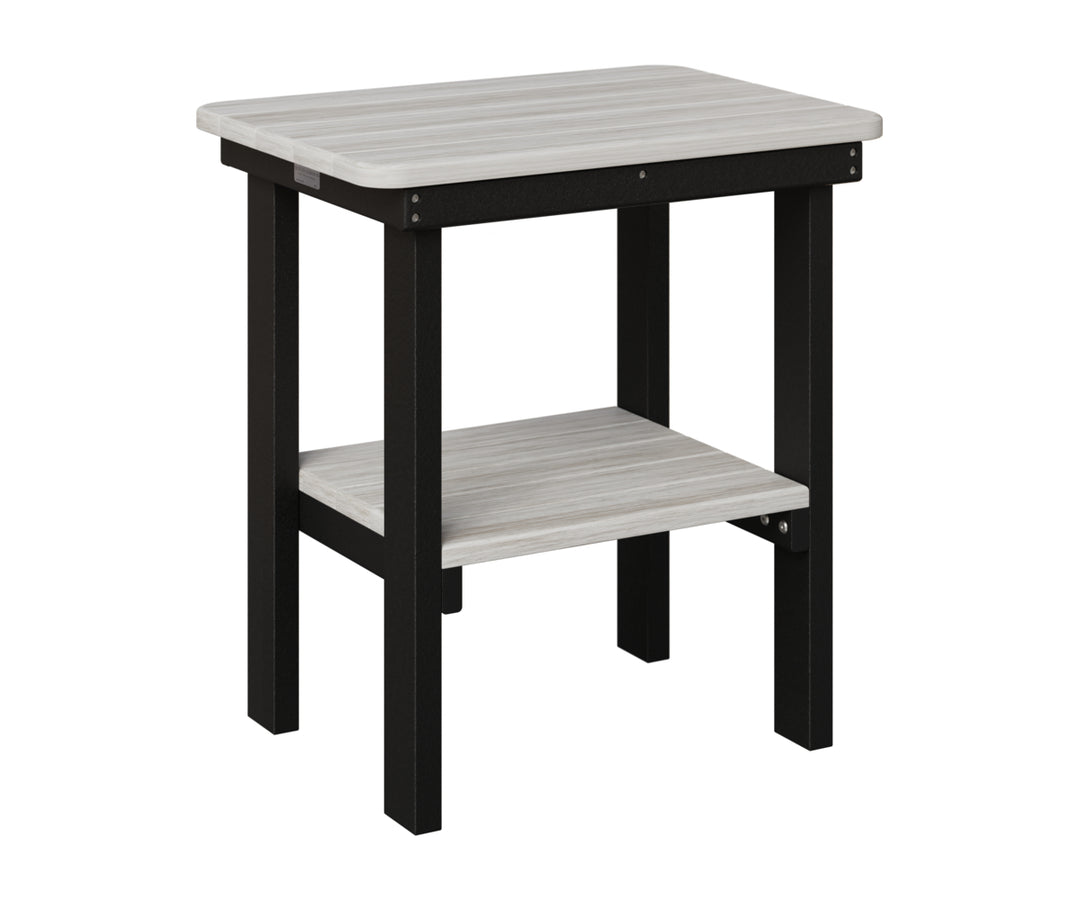 Berlin Gardens, Rectangular End Dining Table, Seashell on Black