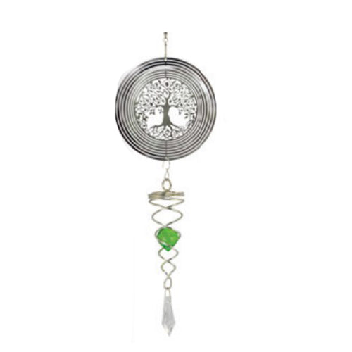 Tree of Life Sun Catcher, Green, 13"