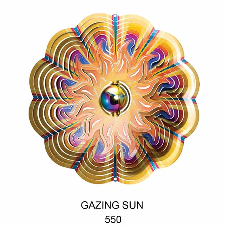 Spinfinity Designs Sun-Gazing 12" Stainless Steel Wind Spinner