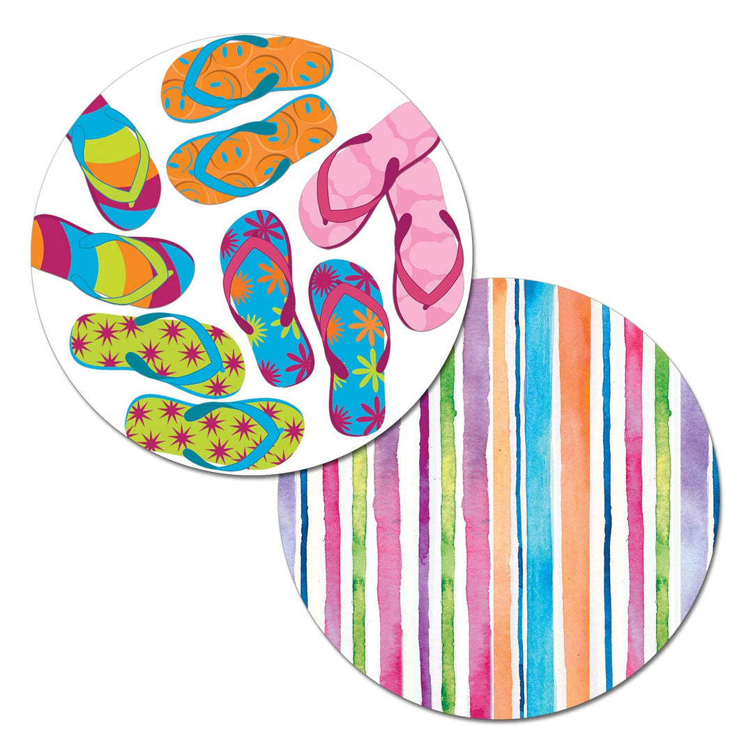 Summer Flip Flops Round Placemat