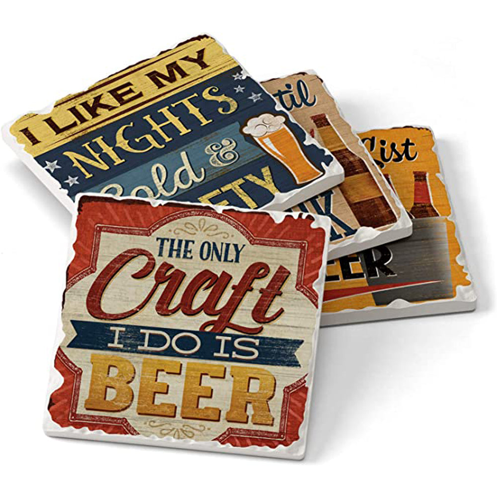 Counter Art, Cold & Drafty Coaster 4 pk Set
