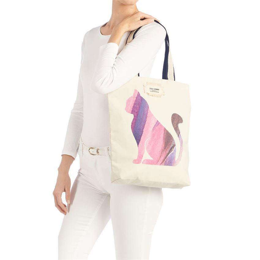 Recycled Plastic Bottles Dog Tote, Pink Splash