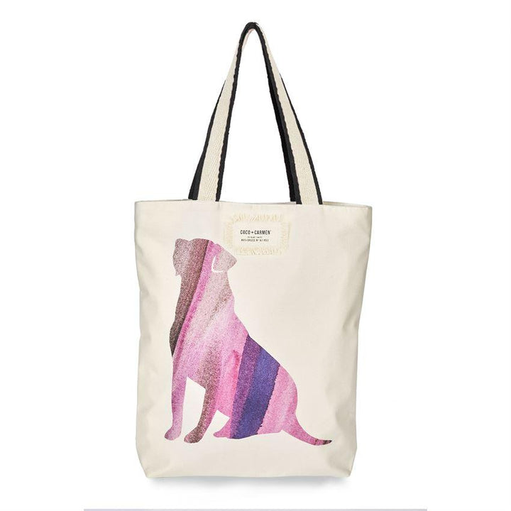 Recycled Plastic Bottles Dog Tote, Pink Splash