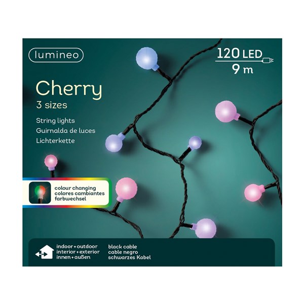 Cherry LED String Lights, 120 Color Changing Lights