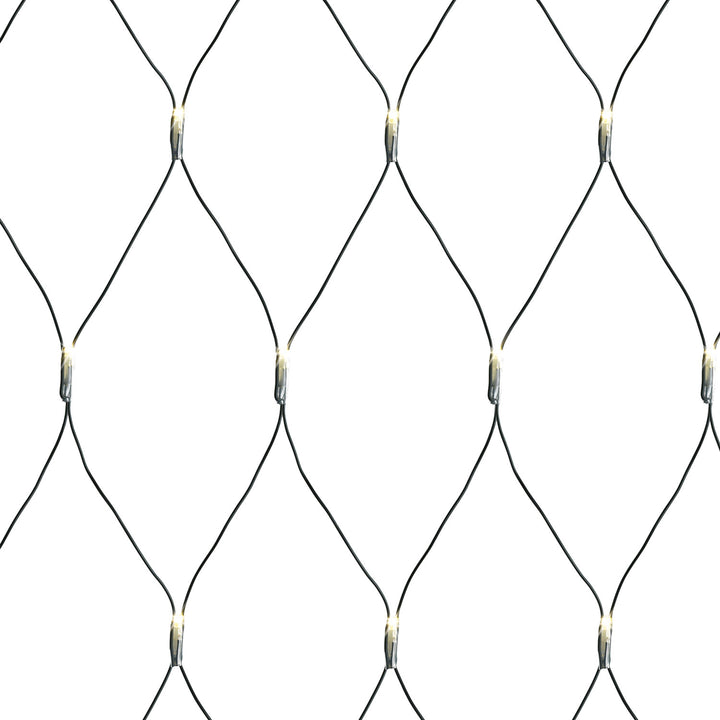 LED Twinkle Net Lights w/ Transformer, 200 Cool White Lights, 4.9x6.6ft