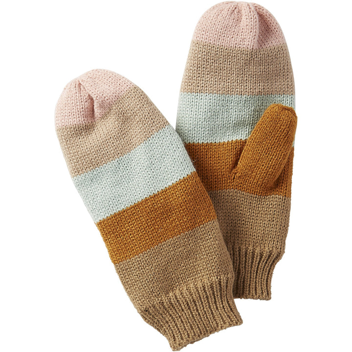 Stripe Mittens, Pastel