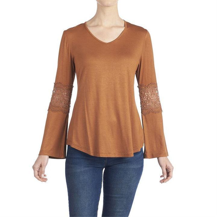 Willow Poet Sleeve Tee, Ginger, L/XL