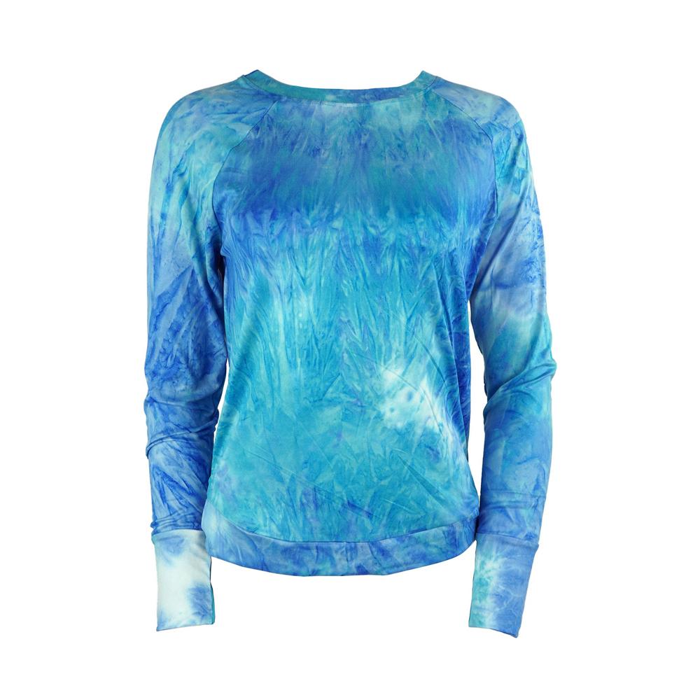 Hello Mello Dyes the Limit Lounge Top, Aqua, M/L