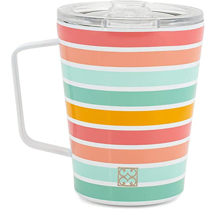 Mary Square, Swept Away Coffee Tumbler w/ Handle, Stainless Steel