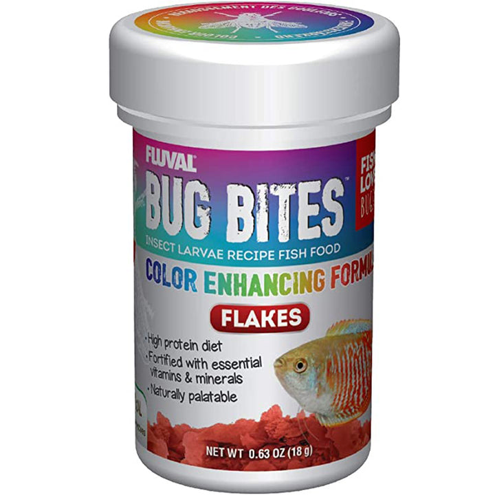 Fluval, Bug Bites Color Enhancing Flakes