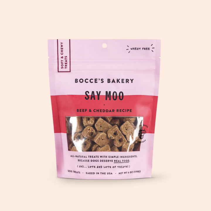 Bocce's Bakery Say Moo Soft & Chewy Treats, 6 oz.