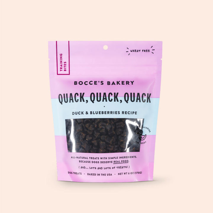 Bocce's Bakery Quack, Quack, Quack Training Bites, 6 oz.