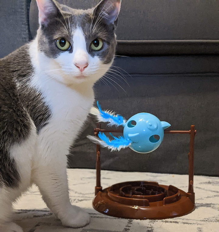 Doc & Pheobe Twirly Bird Snacker for Cats