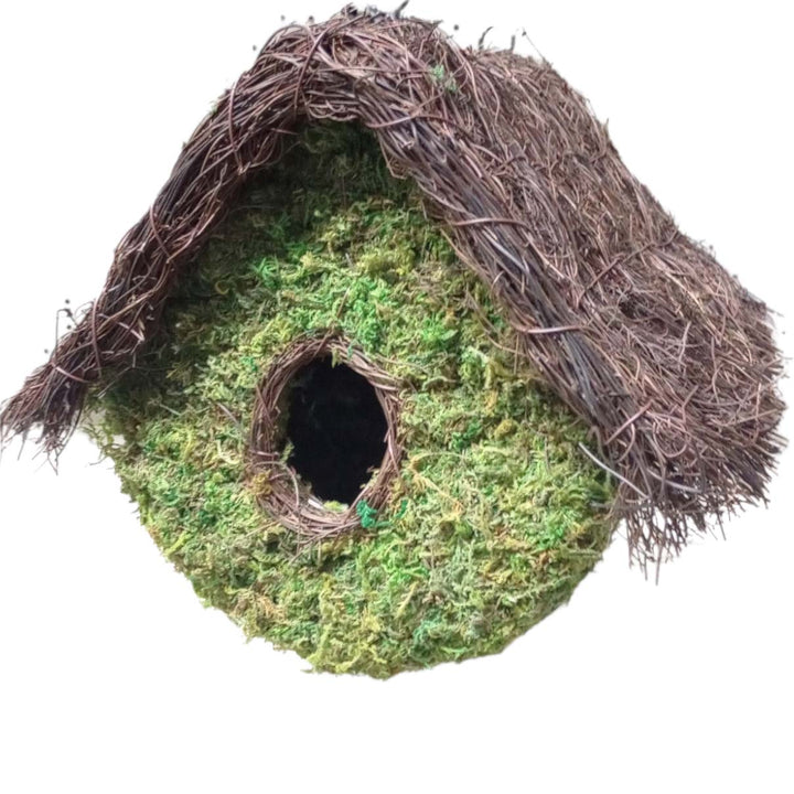 Supermoss Woven Birdhouse- Loghouse