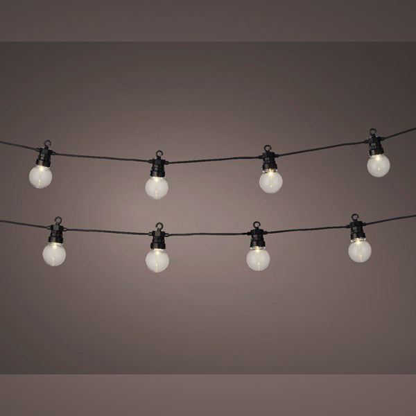 Lumineo LEDs Connect Twinkle Party Lights Starter Set, 20 Warm White LED Bulbs