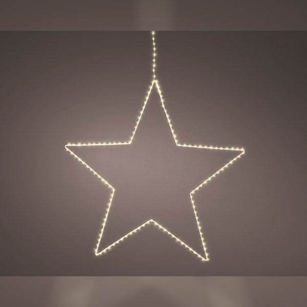 Lumineo 23" LED Star Metal Frame, 175 Warm White 5mm Bulbs