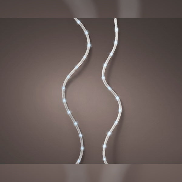 Lumimeo LEDs Connect Rope Lights, 200 3mm Cool White Multi-Function Twinkling Lights