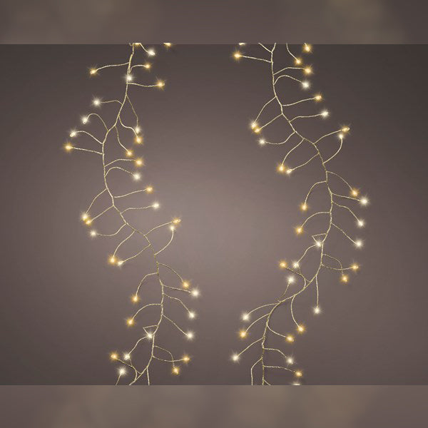 Lumimeo Micro LED Compact Twinkle Lights, 480 Micro Warm White Multi-Function Twinkling Lights