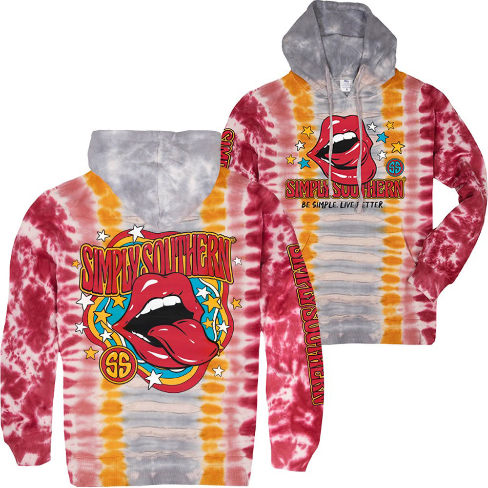 Simply Southern, Lips Aria Hoodie, Size Medium