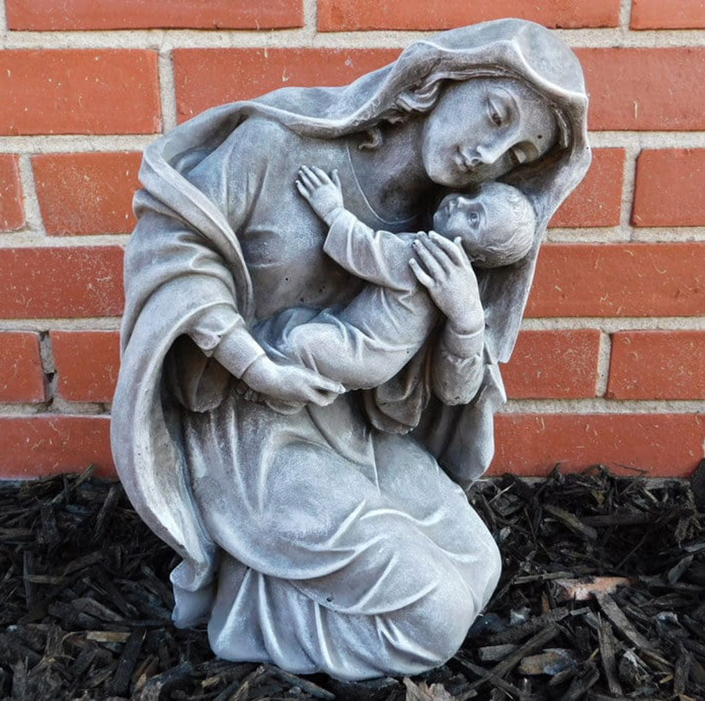 Smith Garden Center, Kneeling Mary W/Jesus Statue