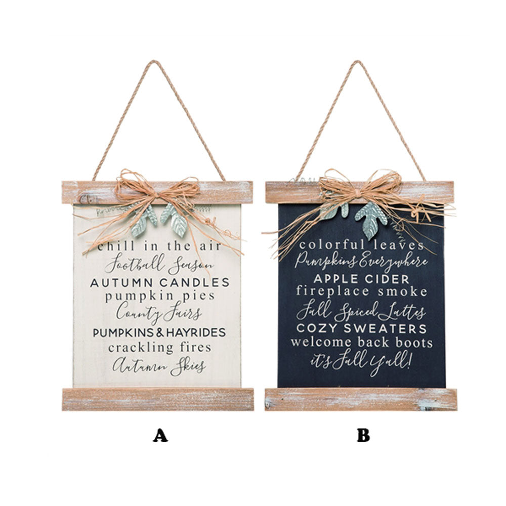 Transpac, Autumn Wood Sentiment, Assorted, Sold Separately, Wood, 10.5"H